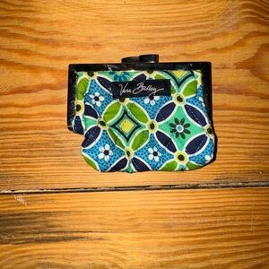 Vera Bradley Green and Blue Patterned Coin Purse